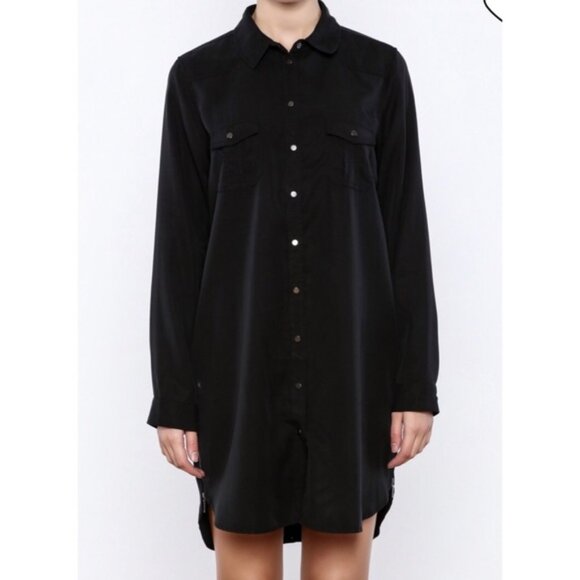 Dex button down dress with zippers on the sides - Picture 1 of 5